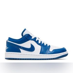 NIKE WMNS AIR JORDAN 1 LOW 'MARINA BLUE' - Size 7 - Box Included